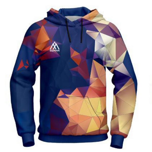 Summa Time Printed Hoodie Indigo